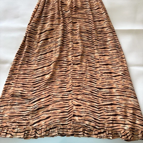 Faithfull The Brand St. Tropez Saint Midi Wilde Animal Print Dress Sz S - Picture 15 of 16